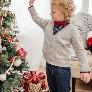 RuggedButts Gray Cardigan Sweater NWT